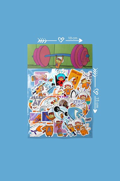 dadi ramba Atomic Ant - Bullet Journal - Agenda - Planner - Notebook - Laptop Sticker Sticker - Sticker Pack