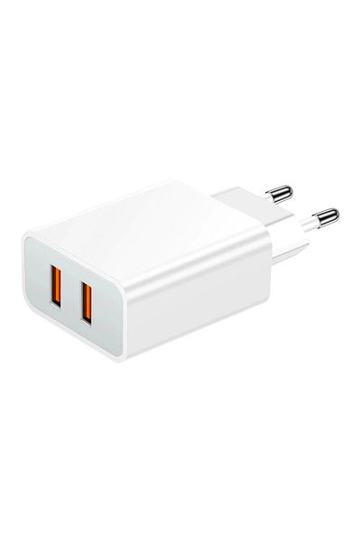ABYZ Încărcător USB dual de 20 W, 5 V, 2,4 A – Încărcare rapidă, design compact, perfect pentru călătorii