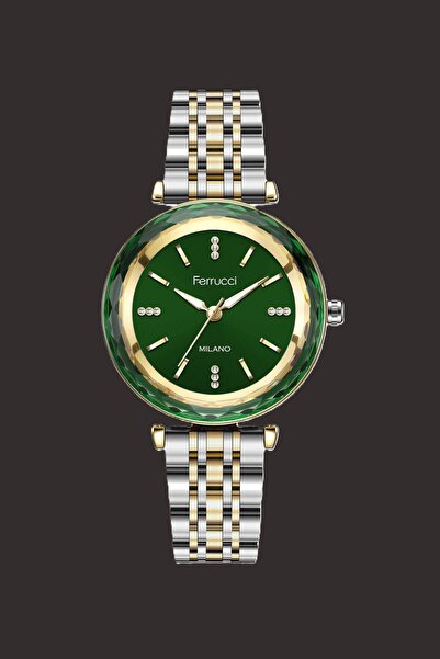 Ferrucci KRİSTAL KESİM CAMLI 2 YIL GARANTİLİ YENİ SEZON KOL SAATİ