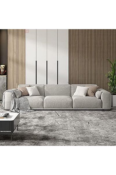 MAPLE HOME DECORATION Fabric Sofa Set Combination Sectional Spring Sofa Cotton Chaise Lounger Sofa L Shape