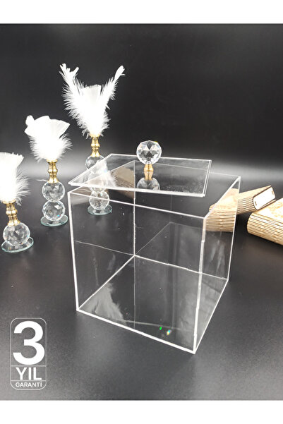 Nisba Ticaret Kristal Topuzlu Şeffaf Kutu