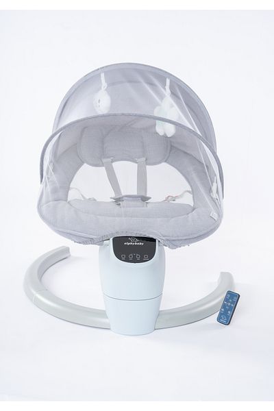 elphybaby Luxury 2-in-1 multifunctional baby swing with timer and music for newborns-gray color