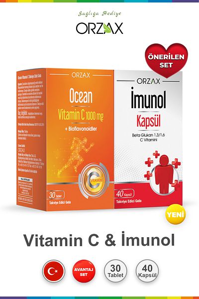 Ocean Vitamin C 30 Tablets & Beta Glucan40 Capsules