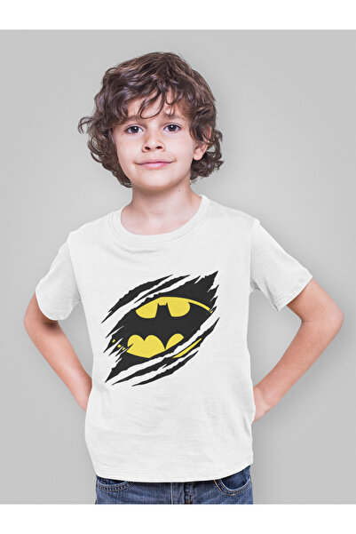 SEVBANO Batman Printed Unisex Dc Movie Character Kids T-Shirt (3-12 Years)