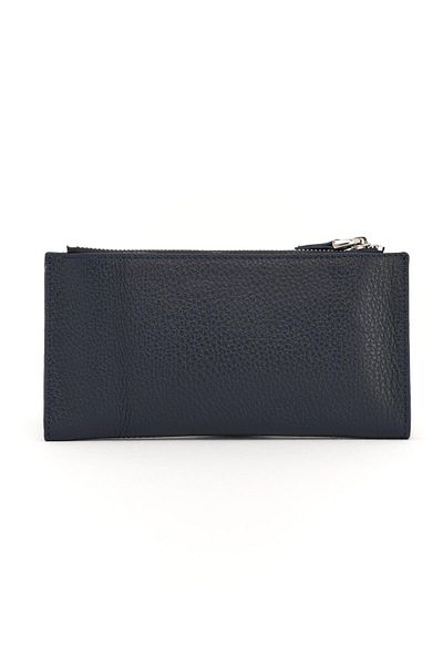 Deri Company Women's Leather Wallet Navy Blue 213505