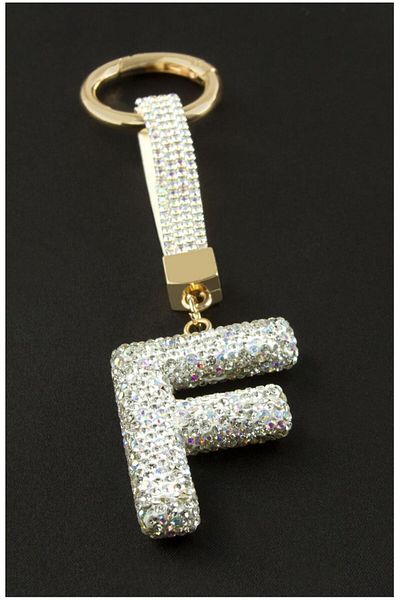 PARLAK EVREN Stone Letter Keyring or Bag Accessory