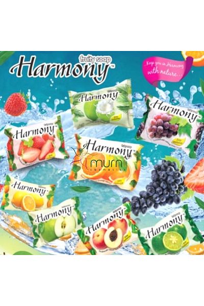 Harmony Set of 12 Extra Moisture Fruit Soaps, Multicolor, 6x75g