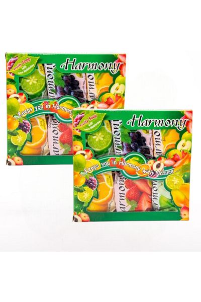 Harmony Set of 12 Extra Moisture Fruit Soaps, Multicolor, 6x75g