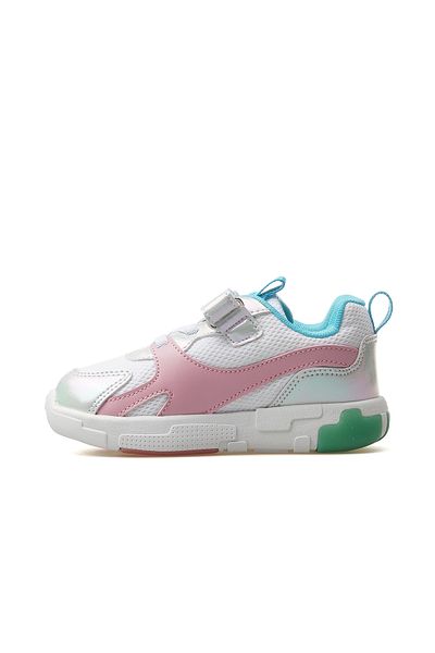Vicco Queen Girl's Lighted Lightweight Sneaker Sports Shoes 25Y 346.180 Pk White