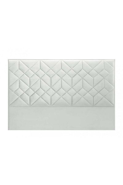 soufa dibaj H004 | Velvet headboard - White - 140x200 cm