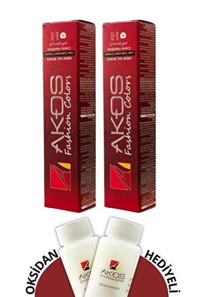 AKOS 2'li Oksidan Hediyeli Tüp Boya Seti 7.1 Orta Küllü Kumral