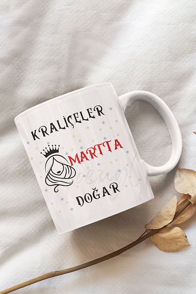 qoeuyl boutique Queens Are Born This Month Printed Birthday Special Day White Mug Cup as a Gift for Friends and Lovers