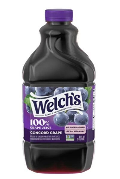 Welch 's Famıly Farmer Owned % 100 Grape Juıce Concorn Grape No Sugar Added Üzüm Suyu 1,89 ml