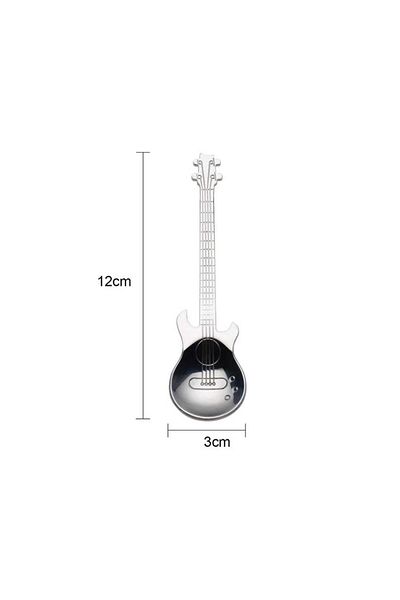 Ünsal Showroom Guitar Model Spoon 6 Pieces 12cm