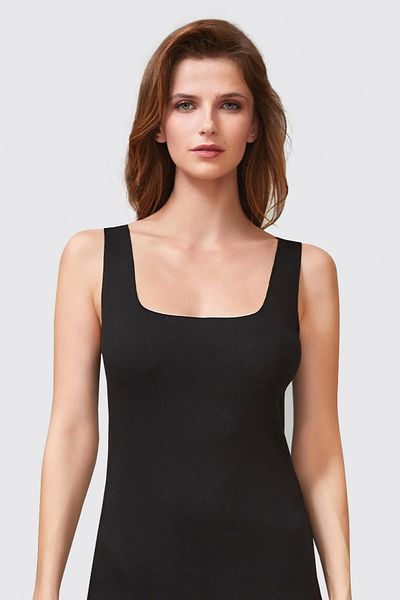 Berrak 7033 Square Collar Cotton Laser Cut Undershirt Anti-Sweat / 1 Piece