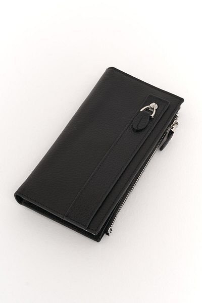 Deri Company Women's Leather Wallet Black 213505