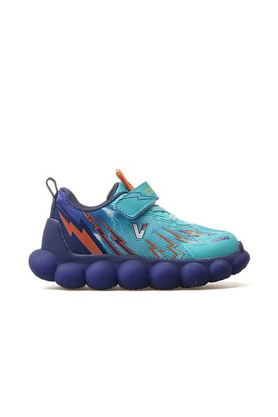 Vicco Flash Boy's Lighted Sports Shoes 25Y 346.214 Pe Green