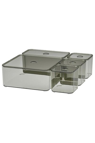 IKEA Smoked Godmorgon Organizer Box Σετ 5 τεμαχίων