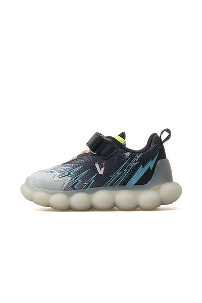 Vicco Flash Boy's Lighted Sports Shoes 25Y 346.214 Pe Black