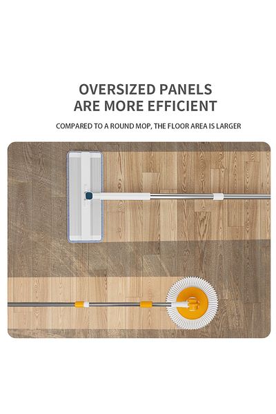 ELK ELK 2 in 1 Smart Mop with Two Separate Tanks for Clean and Dirty Water with Unique Design and Free Cleaning Slippers