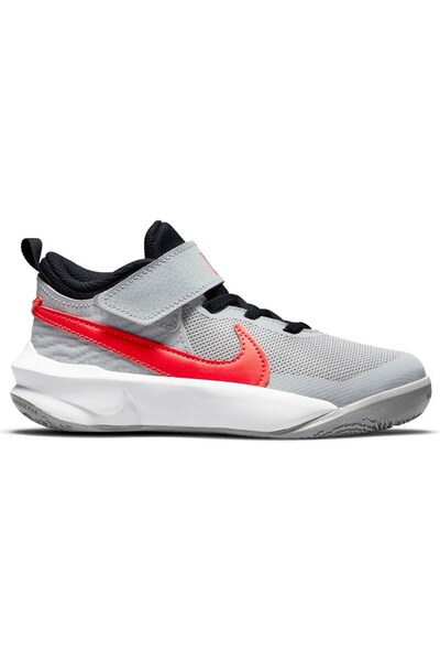 Nike Team Hustle D 10 (PS) Çocuk Gri Koşu Ayakkabı - Cw6736-006