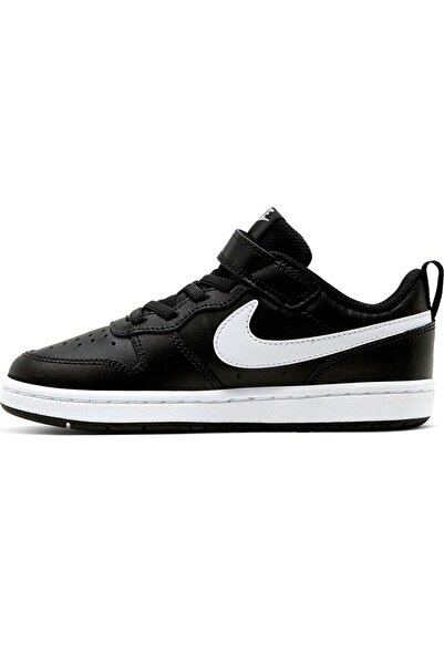 Nike Court Borough Low 2 (PSV) Çocuk Siyah Koşu Ayakkabı - Bq5451-002