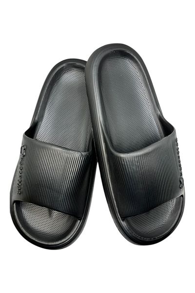 TECOS Men's Cloud Slides Slippers, ®, Black, Size 44-45, 28 Centimeters