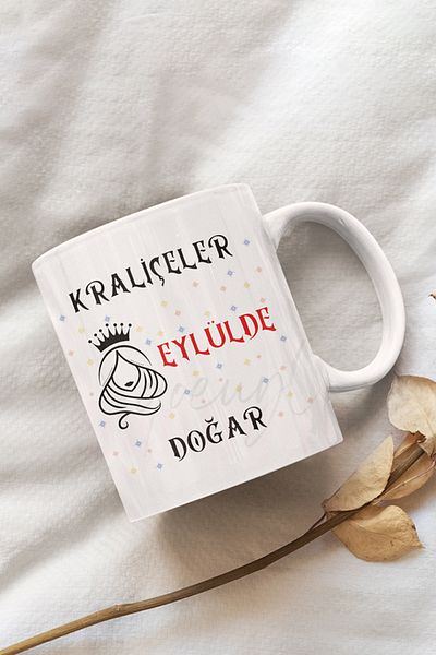 qoeuyl boutique Queens Are Born This Month Printed Birthday Special Day White Mug Cup as a Gift for Friends and Lovers
