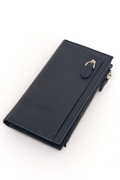 Deri Company Women's Leather Wallet Navy Blue 213505