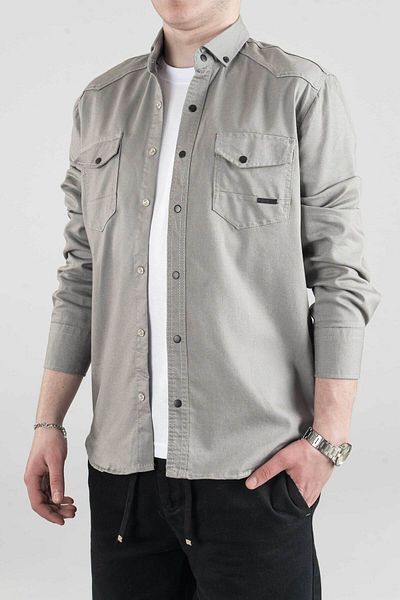 bombe Ανδρικό τζιν πουκάμισο Slim Fit