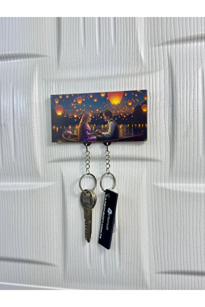 karbonsoft Rebekah and Ferd Rood's Romantic Keychain - Wooden Handmade, Heart and Valentine's Special