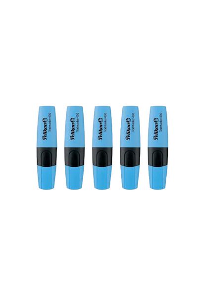 Pelikan PELİKAN 490 Blue Highlighter Marker Pen - 5 Pieces