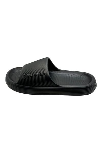 TECOS Men's Cloud Slides Slippers, ®, Black, Size 44-45, 28 Centimeters