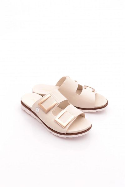 Mammamia D25Yt-1235 Women's Leather Slippers