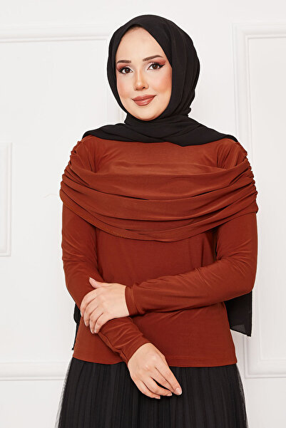 EBRUTESETTÜR Önü Drapeli Sandy Bluz