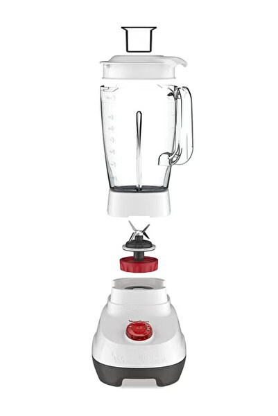 Moulinex Electric Blender, 2 Speeds - 2 L - 700 W , White - Lm207128