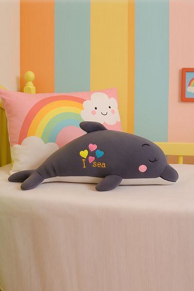 farddad Sleeping Companion Cute Dolphin Plush Toy |   Dolphin - Fish Sleeping Companion 40cm |   Gift