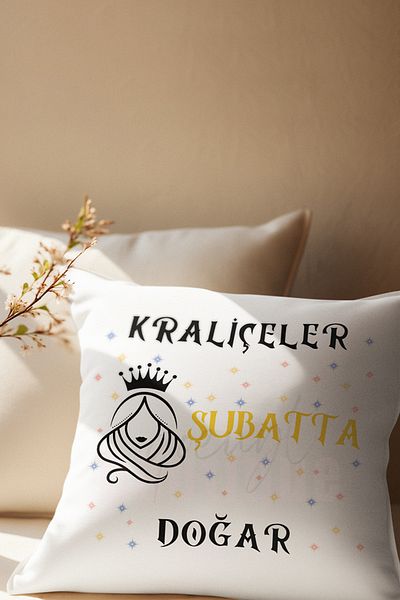 qoeuyl boutique Queens Are Born This Month Printed Satin Mini Decorative Pillow as a Gift for Wife, Lover, Friend