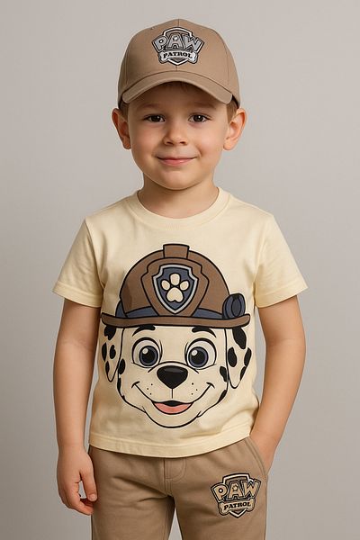 KGN GİYİM Hat Gift Men's Bottom and Top Children's Set 4 Pieces