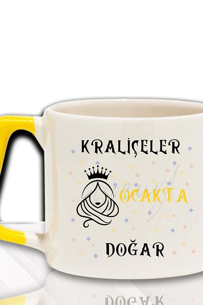 qoeuyl boutique Queens Are Born This Month Printed Birthday Gift for Friend, Lover Colorful Mug with Handle