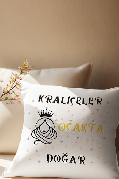 qoeuyl boutique Queens Are Born This Month Printed Satin Mini Decorative Pillow as a Gift for Wife, Lover, Friend
