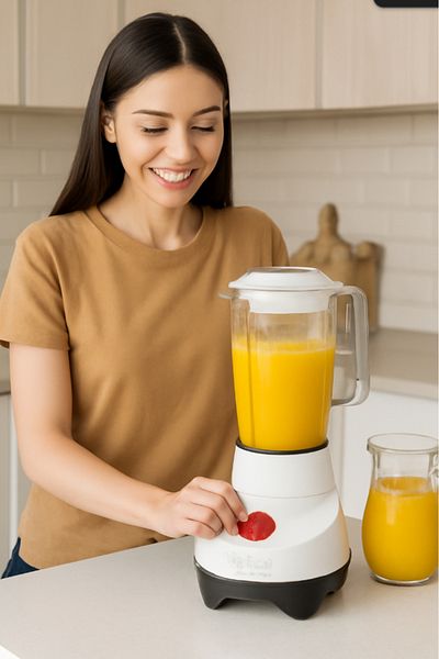 Moulinex Electric Blender, 2 Speeds - 2 L - 700 W , White - Lm207128