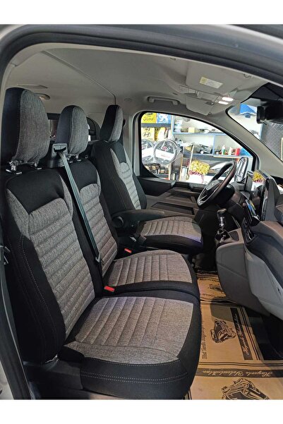 ARONA Ford Trnasit Custom 2024 sonrası 2+1 Araca Özel Oto Koltuk Kılıfı(kolça...