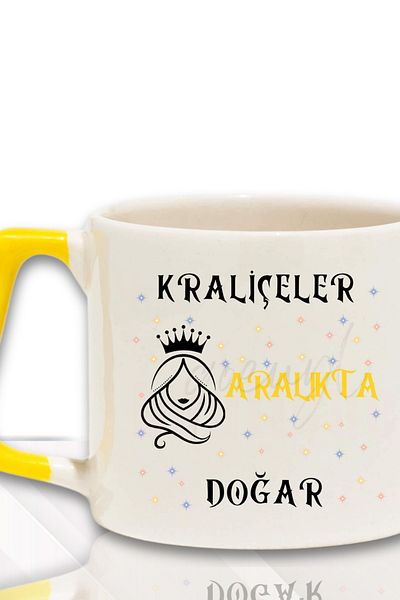 qoeuyl boutique Queens Are Born This Month Printed Birthday Gift for Friend, Lover Colorful Mug with Handle