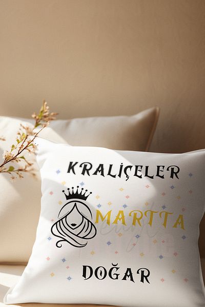 qoeuyl boutique Queens Are Born This Month Printed Satin Mini Decorative Pillow as a Gift for Wife, Lover, Friend