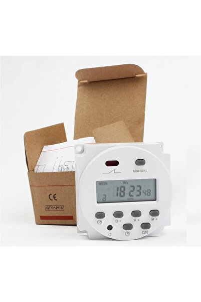 Hubstein Cn101a Programlanabilir Gecikmeli Haftalık 24 Saat Zaman Ayarlı Tetiklemeli 12v Röle Kuluçka