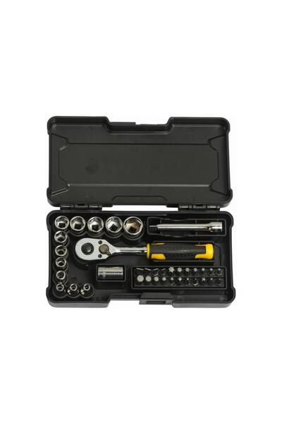 Stanley STMT82672-0 1/4" Lokma Takımı ve Bits Uç Seti 37 Parça
