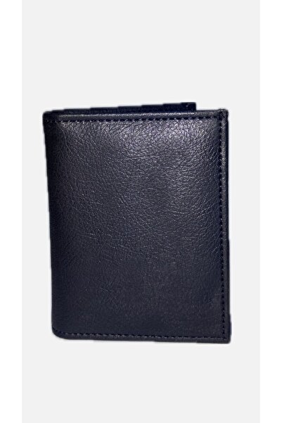 Omarder Deri Black Faux Leather Men's Wallet