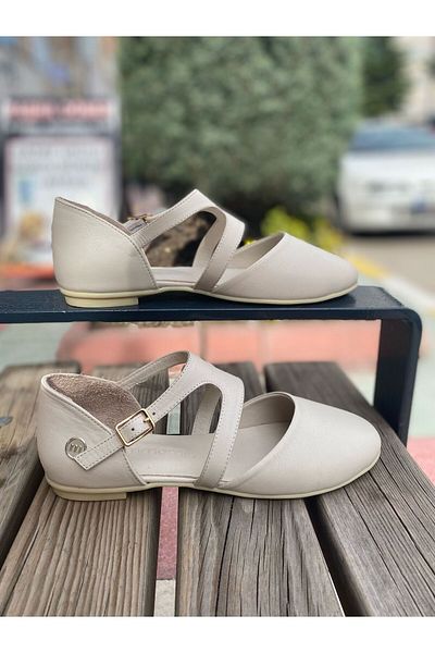 Mammamia Balerini de zi cu zi din piele naturală de damă 25 ani D25ya-885 Z CREAM