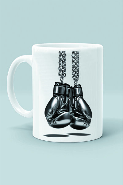 Generic Brand Glove Boxing Sport Design Printed White Classic Trophy Cup
